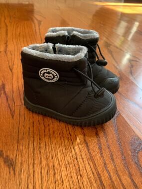 BMCiTYBM Toddler Winter Snow Boots Faux Fur Lined | Black | US 5.5 / 21/135